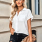 Button Front Short Sleeve Shirt