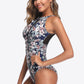 Floral Open Back One-Piece Swimsuit