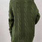Cable-Knit Open Front Longline Cardigan