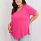 Zenana Everyday Full Size Loose Fit V-Neck Top