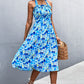 Floral Smocked Halter Neck Dress