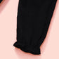 Baby Girls' Paper Bag Pants with Buttons