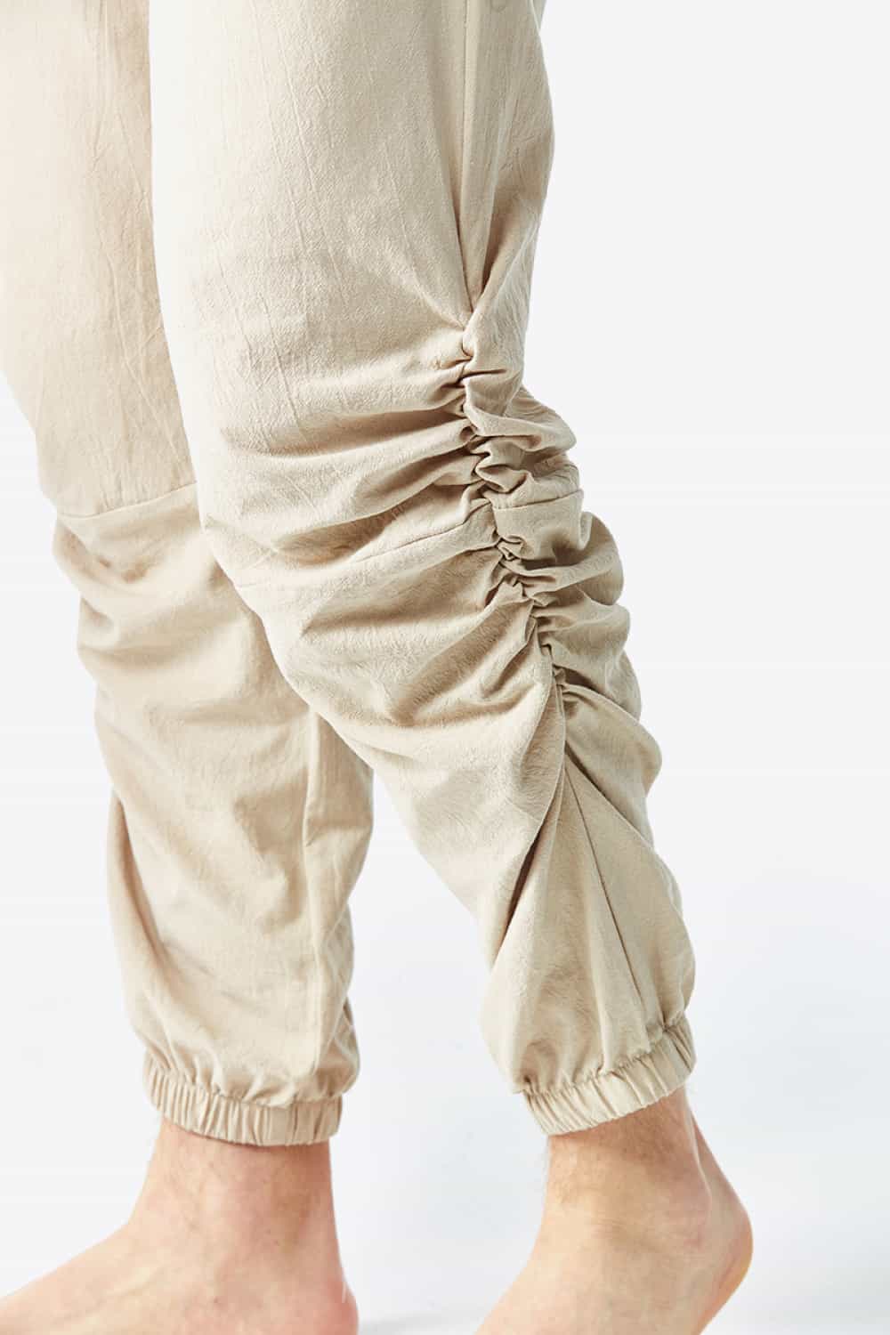 Full Size Ruched Drawstring Waist Pants
