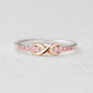 Zircon Crisscross 925 Sterling Silver Ring