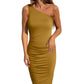 One-Shoulder Asymmetrical Dress