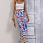 Printed High-Rise Wide Leg Pants