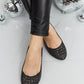 Forever Link Rhinestone Pointed Toe Flats