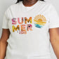 Simply Love Full Size SUMMER VIBES Graphic Cotton Tee