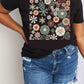 Simply Love Full Size Flower Graphic Cotton Tee