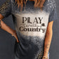 PLAY SOMETHING COUNTRY Graphic Leopard Tee
