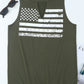 Stars and Stripes Cutout Tank Top