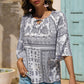 Bohemian Tie Neck Blouse