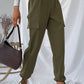 Drawstring Ankle Cargo Pants