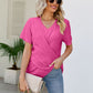 V-Neck Crisscross Short Sleeve Tee