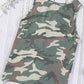 Camouflage Print Cutout Hem Detail Tank