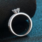 1 Carat Moissanite 925 Sterling Silver Ring