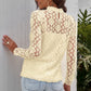 Mock Neck Long Sleeve Lace Top
