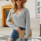 Long Sleeve Rib-Knit Sweater