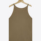 Openwork Grecian Neck Knit Tank Top