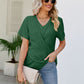 V-Neck Crisscross Short Sleeve Tee