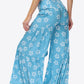 Floral Tie-Waist Tiered Culottes