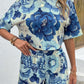 Printed Half Sleeve Top and Shorts Lounge Set