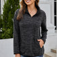 Heathered Quarter-Zip Sweatshirt
