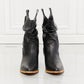 MMShoes Better in Texas Scrunch Cowboy Boots in Black