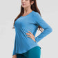 Round Neck Long Sleeve Sports Top