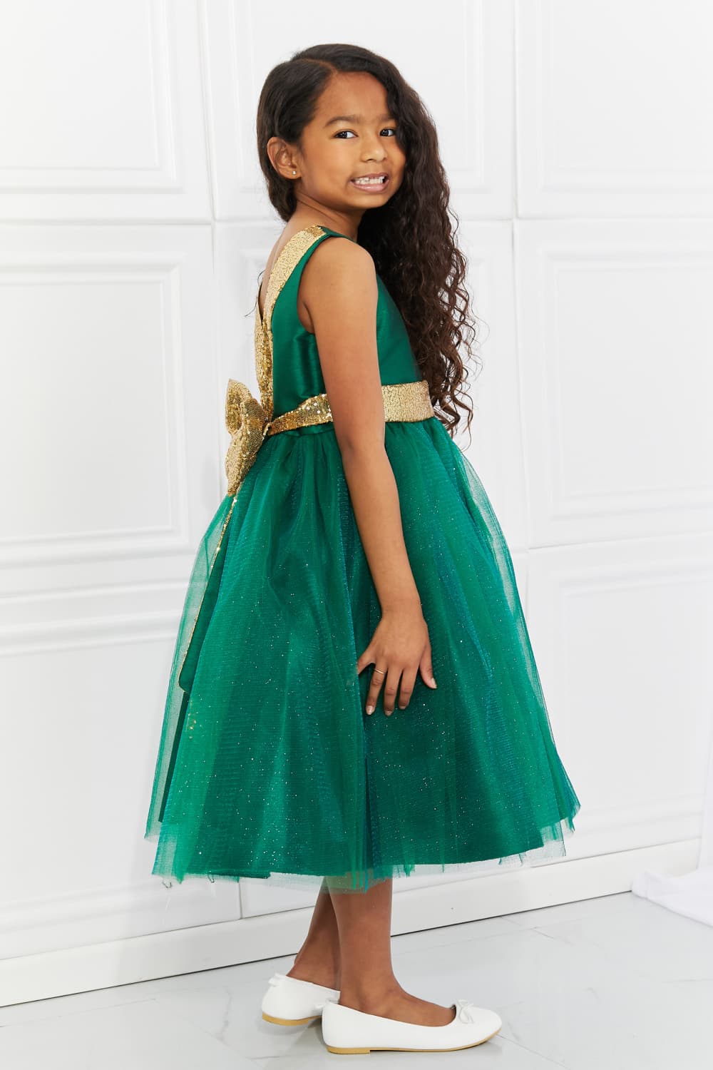Kid's Dream Little Miss Classy Tutu Dress in Green