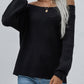 Off-Shoulder Rib-Knit Sweater