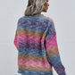 Gradient Stripes Rib-Knit Sweater