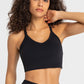 Crisscross Back V-Neck Sports Bra
