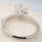 18K White Gold 0.5 Carat Lab-Grown Diamond 6-Prong Ring