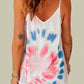 Printed Crisscross V-Neck Cami