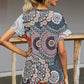 Printed Round Neck Short Sleeve Tee
