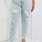 Judy Blue Tiana Full Size High Waisted Distressed Skinny Jeans