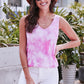 Tie-Dye V-Neck Tank Top
