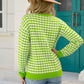 Cozy for Keeps Two-Tone Ribbed Trim Sweater