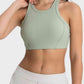 Wide Strap Cropped Sport Tank