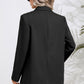 Lapel Collar Long Sleeve Blazer