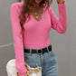 V-Neck Ribbed Knit Top