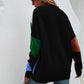 Contrast Button Front V-Neck Cardigan
