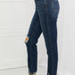 Judy Blue Melaney Full Size Mid Rise Distressed Relaxed Fit Jeans