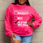 Simply Love Full Size Letter Graphic Long Sleeve Sweatshirt