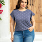 Flutter Sleeve Round Neck Tee