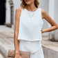 Layered Sleeveless Round Neck Romper