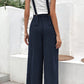 Elastic Waist Overalls with Pockets