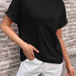 Round Neck Cuffed Sleeve T-Shirt