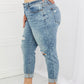 Judy Blue Maika Full Size Paisley Patterned Boyfriend Jeans
